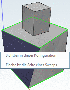Blend-Feature kann nicht auf Sweep-Fläche angewendet werden