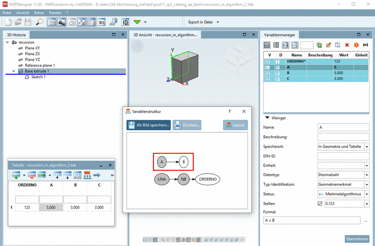 Einfache Abhängigkeit -> OK