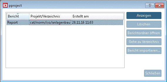 Extras-Menü unter Zusatzmodule -> History Analyzer Reports
