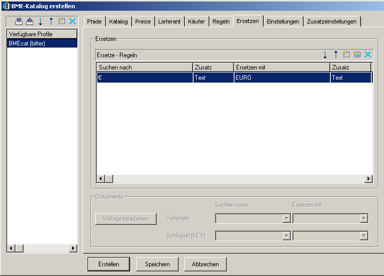 Dialogseite Ersetzen