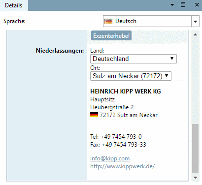 Anzeige in PARTdataManager -> Details
