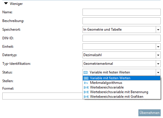 Variablenmanager -> Status