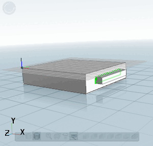 Nach Spiegeln an Ebene ZX