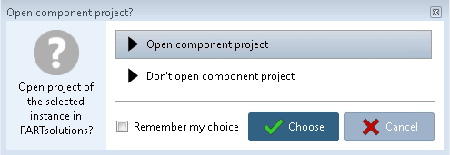 Komponentenprojekt öffnen? [Open component project?]