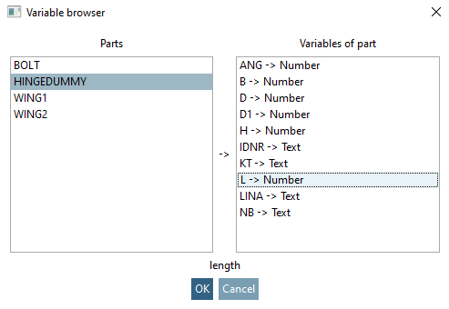 Fenster Variablen Browser [Variable browser]