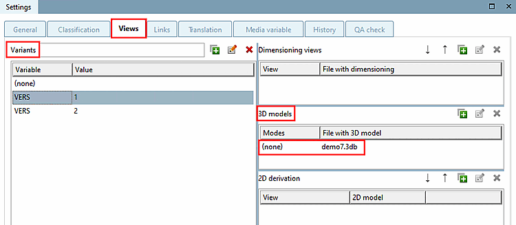 Variante 1 zugewiesen