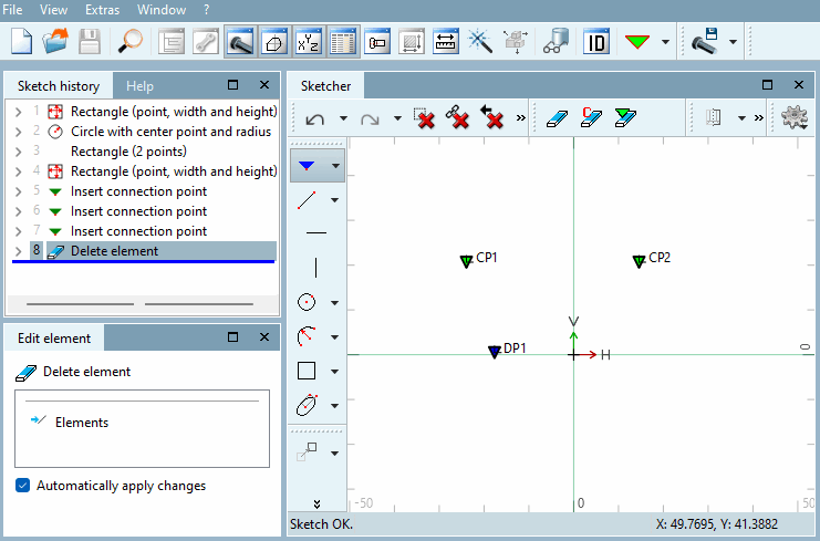 Ergebnis nach dem Löschen