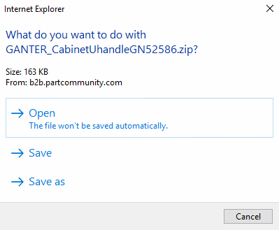 Beispielhaft Anzeige der Optionen bei Internet Explorer