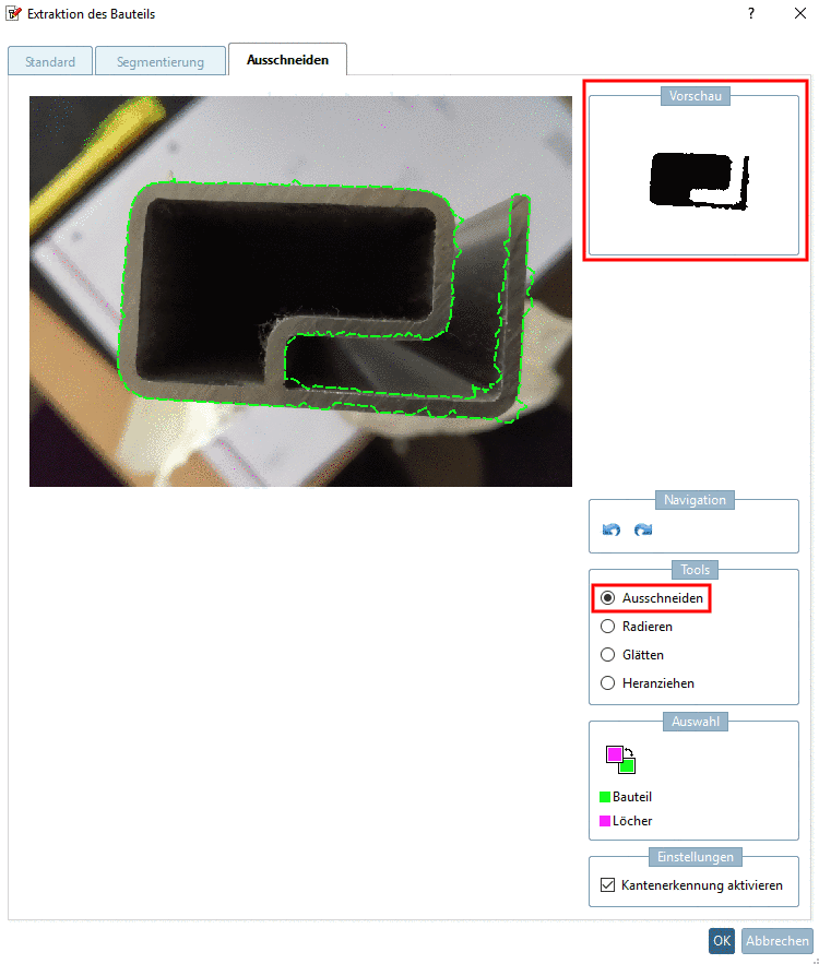 Auswahlkästchen und Icon von Topologiesuche ist sichtbar.