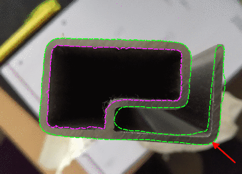 Markierung herangezogen