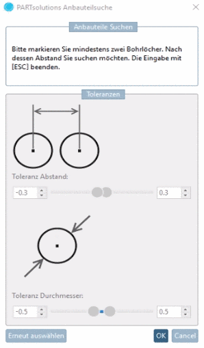 Partielle Suche aufrufen
