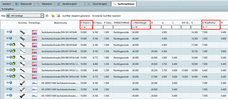 Mit gedrückter Maustaste auf einem Spaltenkopf können Sie Variablen, die Sie im Blick haben möchten, weiter nach vorne ziehen.