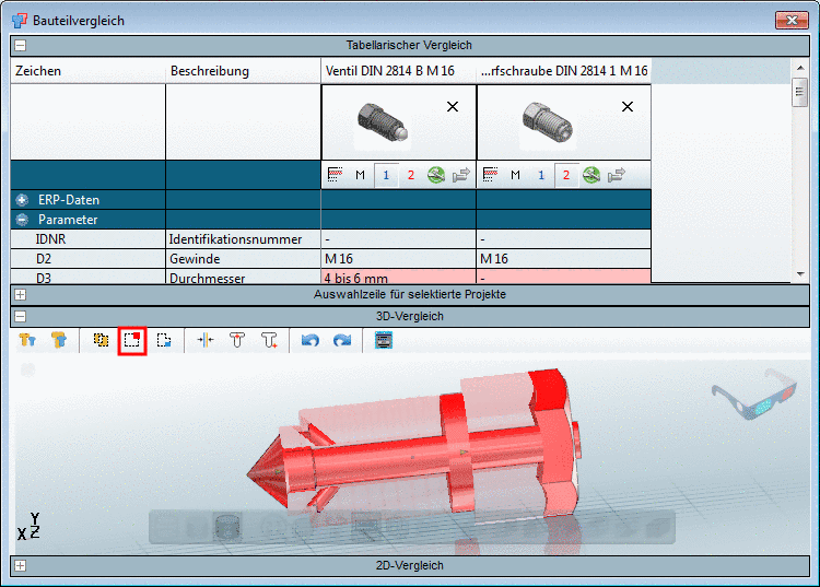 Differenz 1-2 anzeigen