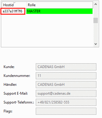 Kundeninformation und Händlerinformation