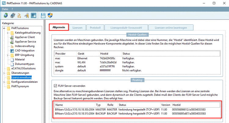 Anzeigemodus "Partition Map" im PARTdataManager