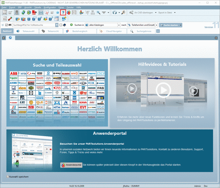 Tabbed page -> "Licensed users"