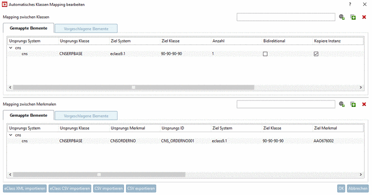 "Rechtezuordnung" Registerseite (nur zugewiesene)