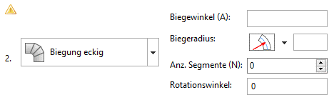 Element "Biegung eckig"