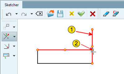 Element auf ein anderes trimmen
