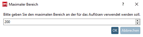Maximaler Bereich