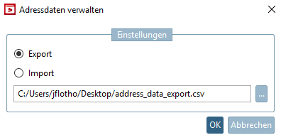 Zusammenfassung mit Variablenangaben (Standard)