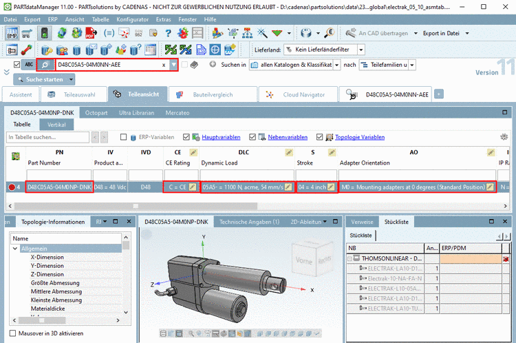 Variablenbeschreibung vorne - Variable danach
