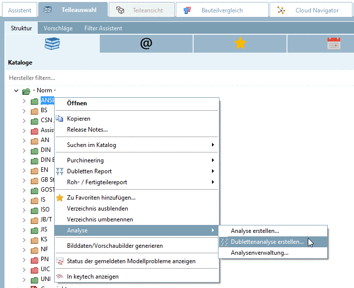 Klassifikation Toolbar