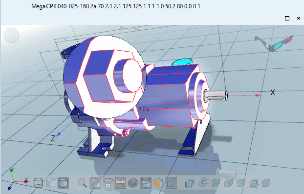 Vergrößerungsglas [Magnifying glass] eingeschaltet