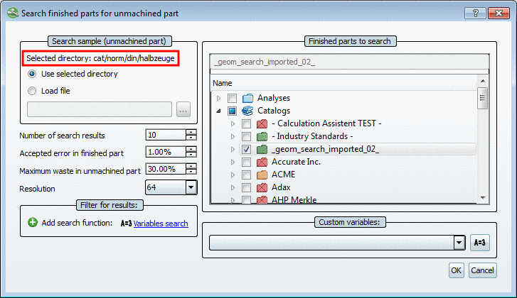 Der Aufruf erfolgte auf Basis eines Verzeichnisses - Angabe des Verzeichnispfades