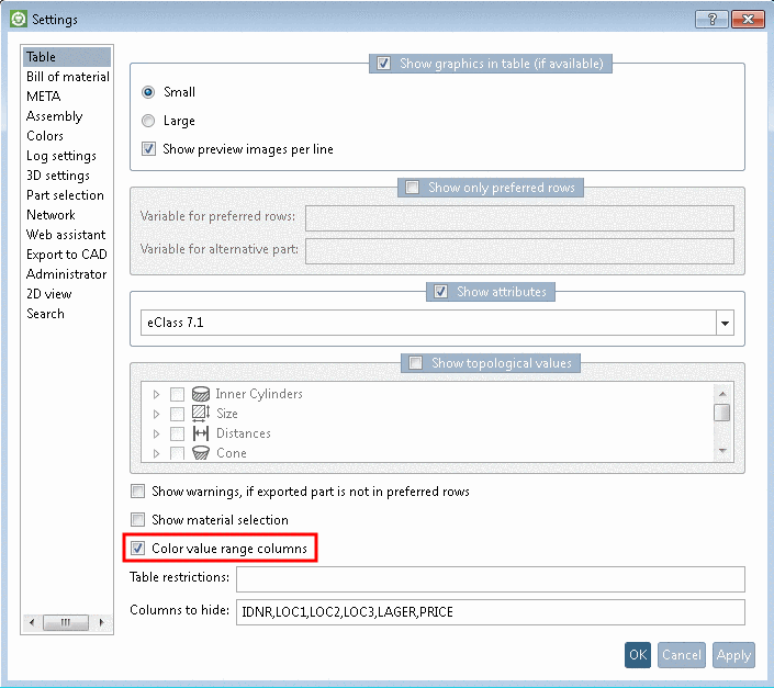 Registerseite "Allgemein" - Rolle "Dummy" Einstellungsoptionen