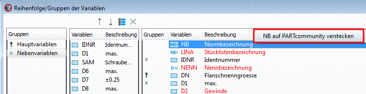 NB auf PARTcommunity verstecken