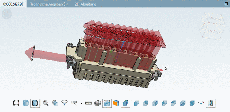 Hilfsgeometrie sichtbar