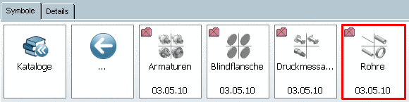 Vorschaubild mit Einstellung "Gruppiert"