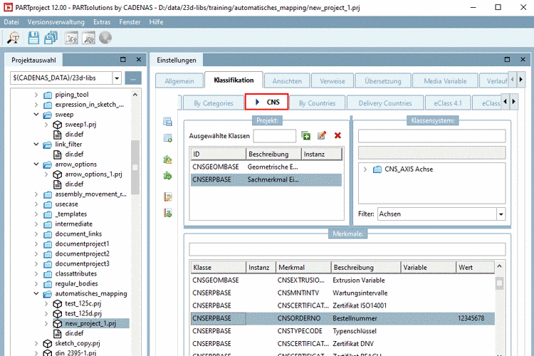 Neuanlage von Teilen unter Nutzung eines ERP Interfaces