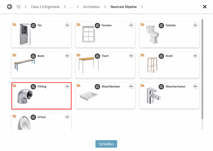 Class 2.0 Eigenteile -> Neutrale Objekte