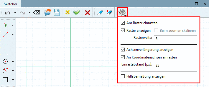 Schnelleinstellungen