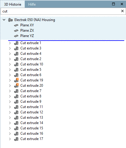 3D Historie gefiltert mit "cut"