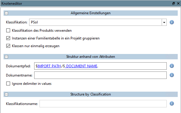 Strukturknoten - Anpassung "Dokumentpfad"