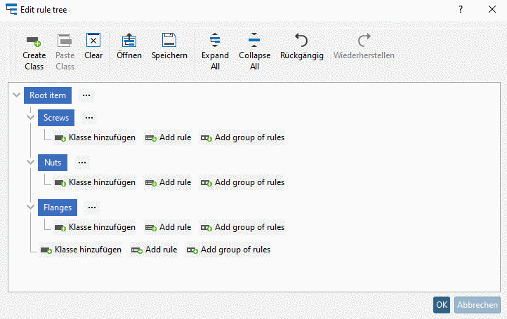 Erforderliche Klassen angelegt