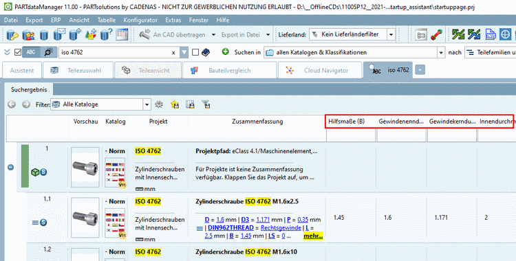 Variablenbeschreibung vorne - Variable danach