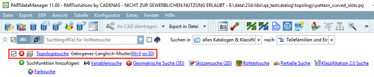 Aufruf Topologiesuche