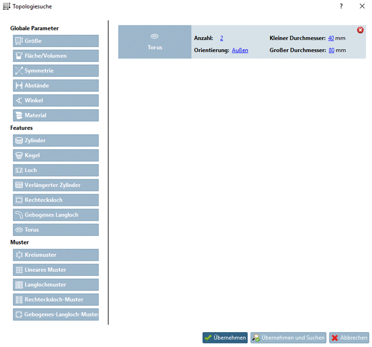 Gesucht wird ein Bauteil mit 2 Außentori