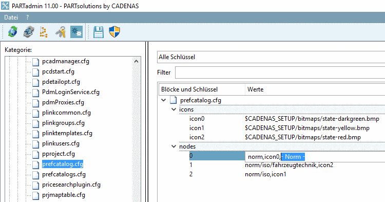 PARTadmin, prefcatalog.cfg