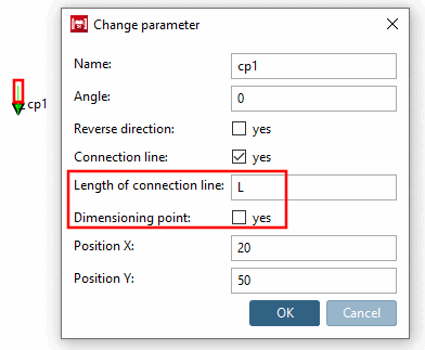 Einfügelinie [Connection line] Einfügelinie
