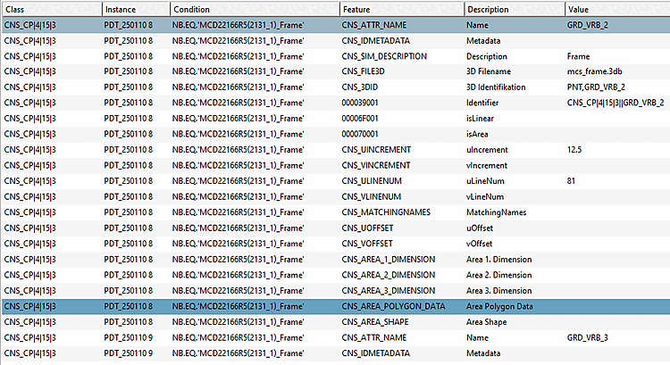 1-, bzw. 2-dimensionales Montagegitter in EPLAN. Platziert werden kann nur an den Schnittpunkten zwischen den Linien.