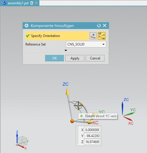 Einstellung 3D Modell