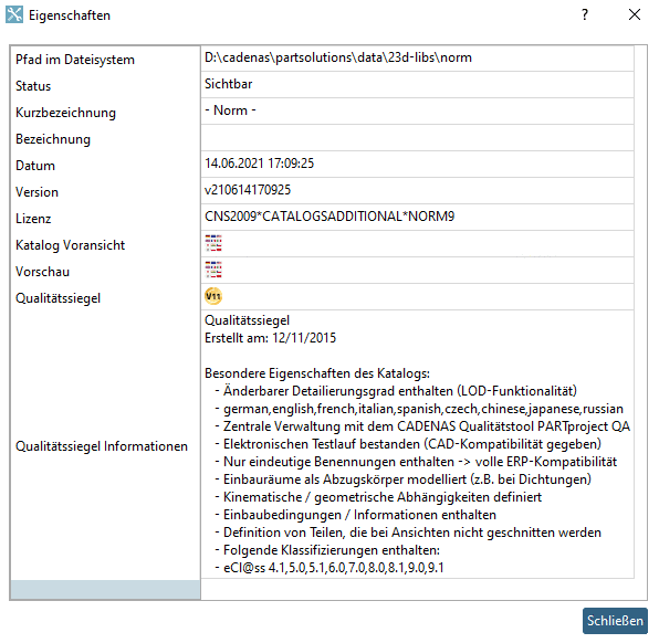 Dialogfenster "Eigenschaften"