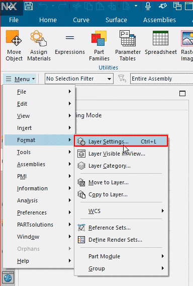 Menu -> Format -> Layer Settings