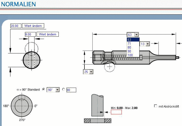 "Web-Assistent" - Eingabefelder