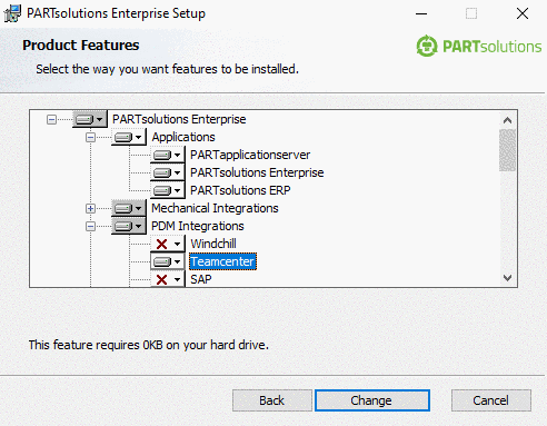 PARTsolutions Enterprise Setup > PDM Integrations > Teamcenter